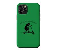 Custodia per iPhone 11 Pro Meme cristiano per lodare il monopattino Lord Frog