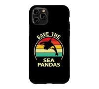 Custodia per iPhone 11 Pro Mens Womens Killer Whale Save The Sea Pandas Orca Lover