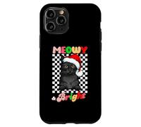 Custodia per iPhone 11 Pro Meowy And Bright Bombay Cat Christmas Groovy Cats Lovers