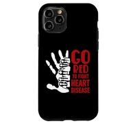 Custodia per iPhone 11 Pro Mese del cuore americano - Diventa rosso per la consapevolezza delle malattie cardiache