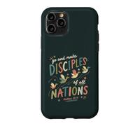 Custodia per iPhone 11 Pro Messaggio dei discepoli dell'anatra verso della Bibbia di fede cristiana