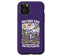 Custodia per iPhone 11 Pro Militare Kid Tarassaco Bloom Dove Sono Piantati Viola Up