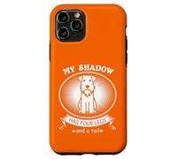 Custodia per iPhone 11 Pro Miniature Schnauzer My Dog is My Shadow Funny Pet Dog Lover