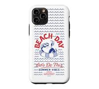Custodia per iPhone 11 Pro Minions Beach Day Summer Vibes