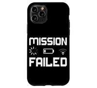 Custodia per iPhone 11 Pro Missione fallita batteria scarica Gamer Joke Console di gioco Umorismo