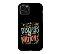 Custodia per iPhone 11 Pro Missioni cristiane retrò Viaggi Bibbia Versi Fede