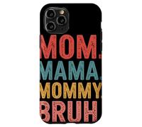 Custodia per iPhone 11 Pro Mom Mama Mommy Bruh Retro Tipografia Umorismo Mamma