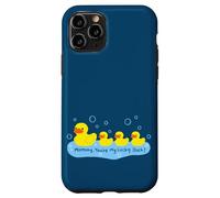 Custodia per iPhone 11 Pro Mommy You're My Lucky Duck Cute Rubber Ducky
