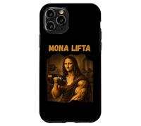 Custodia per iPhone 11 Pro Mona Lifta Muscle Mona Lisa Lifting Weights Bodybuilding Gym