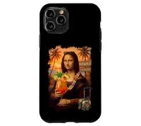Custodia per iPhone 11 Pro Mona Lisa Sulla Spiaggia Estiva Di Un Viaggio Cocktail In