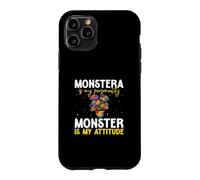 Custodia per iPhone 11 Pro Monstera è la mia personalità Il mostro è il mio atteggiamento giardinieri
