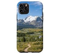 Custodia per iPhone 11 Pro Montagne Rocciose Scenic Valley Fiume Paesaggio Grafico