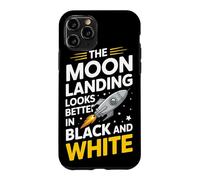 Custodia per iPhone 11 Pro Moon Landing Hoax Conspiracy Fake Cover-Up bufala lunare