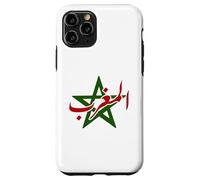 Custodia per iPhone 11 Pro Morocco Moroccan Pride Flag Map Arabic Maghrib Maghreb