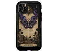 Custodia per iPhone 11 Pro Moth Sun Dark Gothic Crescent Moon Skull
