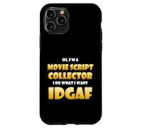 Custodia per iPhone 11 Pro Movie Script Collector Film Memorabilia Collection TV Script
