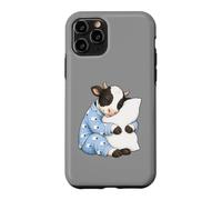 Custodia per iPhone 11 Pro Mucca che dorme in pigiama carino sonno