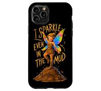 Custodia per iPhone 11 Pro Mud Run Princess I brilla anche nell'ATV Mud Team Fairy Girls