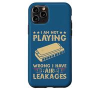 Custodia per iPhone 11 Pro Musica I am not playing wrong I Have Air Leakages Harmonica
