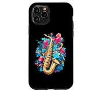 Custodia per iPhone 11 Pro Musicista ispirato al jazz amante del sax