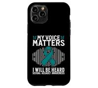 Custodia per iPhone 11 Pro My Voice Matters Support Sexual Assault Awareness Gifts