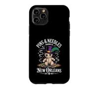 Custodia per iPhone 11 Pro Mystical Voodoo Doll New Orleans Pins and Needles Art
