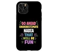 Custodia per iPhone 11 Pro NADIA Personalized Women's Gift Custom NADIA