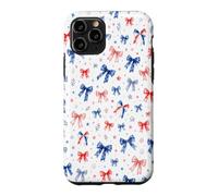 Custodia per iPhone 11 Pro Nastro Americano Estetico Archi Rosso Bianco E Blu