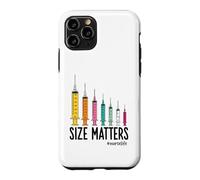 Custodia per iPhone 11 Pro Needle Size Matters Funny Nursing And Nurses