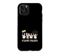 Custodia per iPhone 11 Pro Nessun genere Oche d'oca Non binario Divertente LGBTQ
