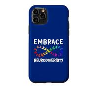 Custodia per iPhone 11 Pro Neurodiversity Rainbow Infinity farfalla ADHD autismo