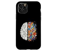 Custodia per iPhone 11 Pro neurologo, cervello, sinistra, e, destra, pensare, creatività, concetto