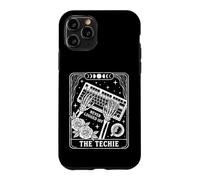 Custodia per iPhone 11 Pro Never Logged Off Techie Tarot Skeleton Coder Coffee