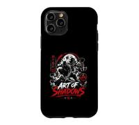 Custodia per iPhone 11 Pro Ninja e Guerriero Arte Delle Ombre Luna Giapponese