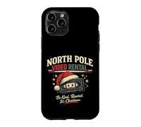 Custodia per iPhone 11 Pro Noleggio video VHS vintage di cappello da Babbo Natale