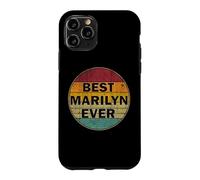 Custodia per iPhone 11 Pro Nome personalizzato Marilyn I love Marilyn Retro stile vintage