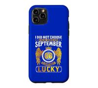 Custodia per iPhone 11 Pro Non ho scelto di nascere a settembre 06 Ho appena avuto una nascita fortunata