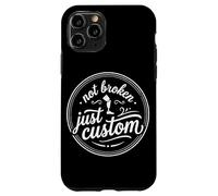 Custodia per iPhone 11 Pro Non rotto Solo Scherzo sulle gambe dell'amputato protesico personalizzato