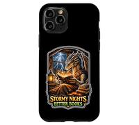 Custodia per iPhone 11 Pro Notte Tempestosa Accogliente Drago Lettura Fantasy