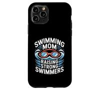 Custodia per iPhone 11 Pro Nuoto Mom Raising Strong Nuotatori Nuotare Team Pride