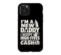 Custodia per iPhone 11 Pro Nuovo padre papà annuncio High Five umorismo