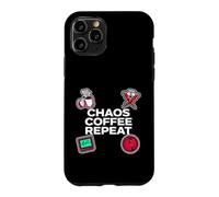 Custodia per iPhone 11 Pro Nurse Life Chaos Coffee Repeat ER Medical