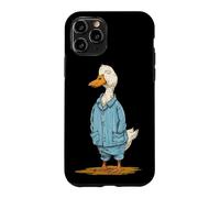 Custodia per iPhone 11 Pro Oca addormentata in pigiama per gli amanti degli indumenti da notte e delle anatre