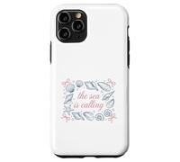 Custodia per iPhone 11 Pro Ocean Seashell Starfish Il mare chiama citazione
