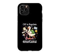 Custodia per iPhone 11 Pro Off To Regulate Emotions Duck Scooter Consigli per la salute mentale