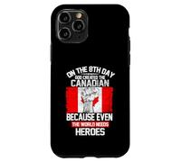 Custodia per iPhone 11 Pro On The Eighth Day God Created The Canadian Pride Heroes