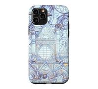 Custodia per iPhone 11 Pro Opera d'arte blu della Cattedrale Toscana