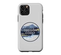 Custodia per iPhone 11 Pro Oregon Coast Pacific NW Vacation Souvenir Acquerello Design