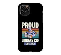 Custodia per iPhone 11 Pro Orgoglioso Biblioteca Kid Since 1962 Anno di Nascita Libro Amante Compleanno