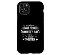 Custodia per iPhone 11 Pro Our First Mothers Day Matching Outfit mamma e bambino